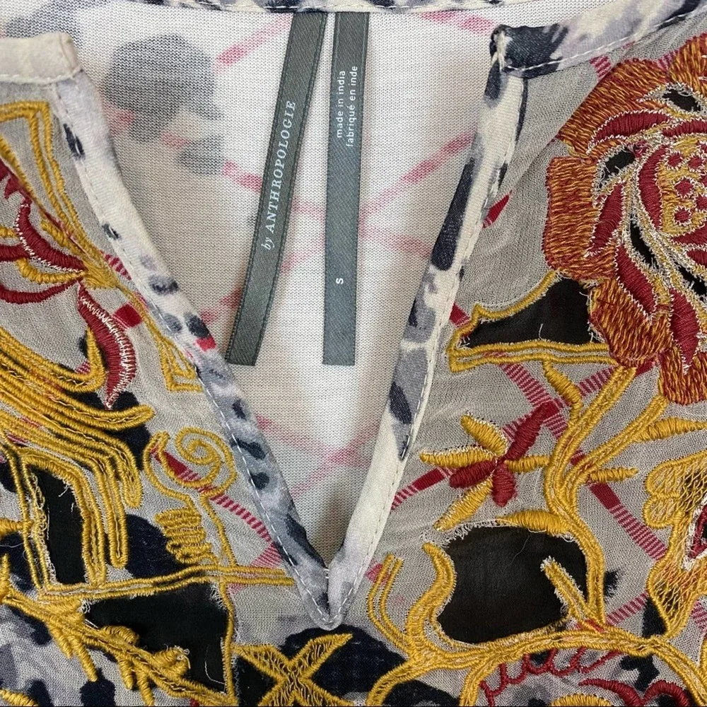 Anthropologie Mathilda Boho Peasant Top Size Small - Picture 6 of 10
